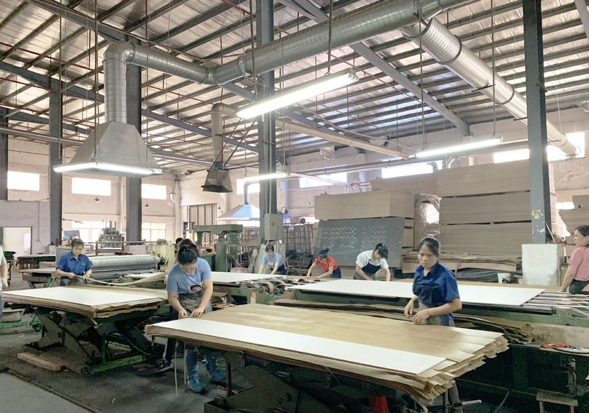 Dongguan Lingfeng Wood Industry Co., Ltd. γραμμή παραγωγής του κατασκευαστή