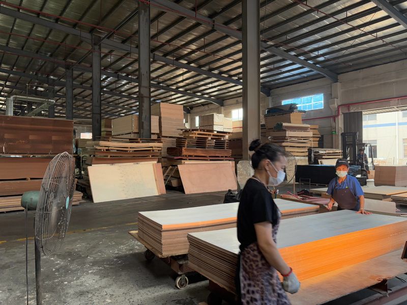 Dongguan Lingfeng Wood Industry Co., Ltd. γραμμή παραγωγής του κατασκευαστή