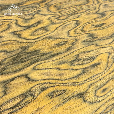 Ξύλινο καπλαμάς Burl Color 0.4mm Διαστάσεων 2500*640mm Κατασκευασμένο για Επίπλωση